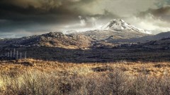 Landscapes nature snow clouds England