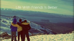 Landscapes nature snow Friends better