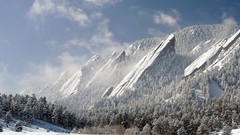Landscapes nature snow Mountains