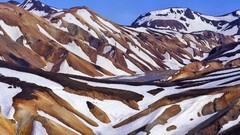 Landscapes nature snow Mountains