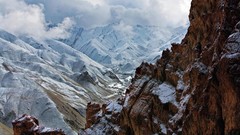 Landscapes nature snow Mountains