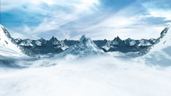 Landscapes nature snow Mountains