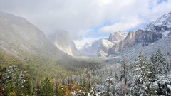Landscapes nature snow Mountains