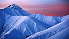 Landscapes nature snow Mountains