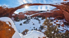 Landscapes nature snow Mountains clouds