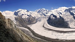 Landscapes nature snow Mountains clouds rocks