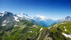 Landscapes nature snow Mountains France trail switzerland Alps 