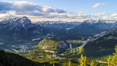 Landscapes nature snow Mountains hills Canada alberta forests 