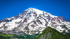 Landscapes nature snow Mountains hills Washington USA forests 