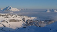 Landscapes nature snow Mountains resort