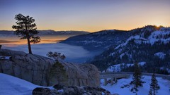 Landscapes nature snow Mountains roads