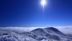Landscapes nature snow Mountains skies