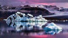 Landscapes nature snow water Mountains ice