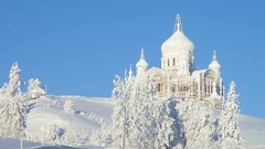 Landscapes nature snow winter