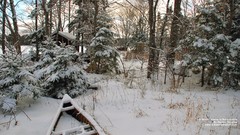 Landscapes nature snow winter Boats