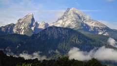Landscapes nature snow winter Mountains