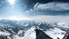 Landscapes nature snow winter Mountains