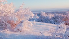 Landscapes nature snow winter skylines
