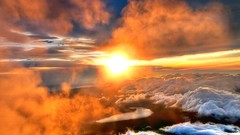 Landscapes nature sun clouds Japan skyscapes mount fuji