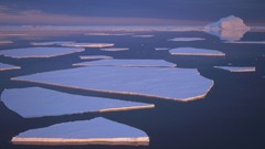 Landscapes nature sun ice coast storm bay broken Prince Edward 