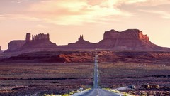 Landscapes nature sun roads reflections