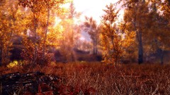 Landscapes nature the elder scrolls v skyrim burning video games