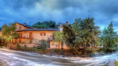 Landscapes nature The Village rivers panoramic natural scenery