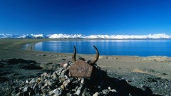 Landscapes nature Tibet lakes