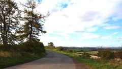 Landscapes nature Trees clouds Scotland roads fields skies HDR 