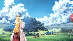 Landscapes nature Trees grass clouds hills signs cars dress 