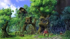 Landscapes nature Trees guilty gear artwork video games Guilty 