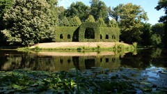 Landscapes nature Trees lakes houses