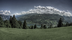 Landscapes nature Trees Mountains