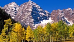 Landscapes nature Trees Mountains