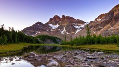 Landscapes nature Trees Mountains