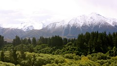 Landscapes nature Trees Mountains