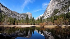 Landscapes nature Trees Mountains