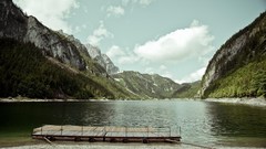 Landscapes nature Trees Mountains clouds Austria lakes forests