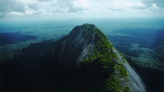 Landscapes nature Trees Mountains clouds forests ridge