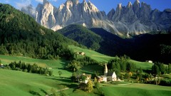 Landscapes nature Trees Mountains clouds hills forests skylines