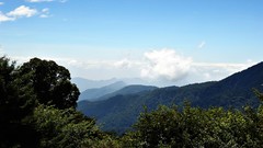 Landscapes nature Trees Mountains clouds Taiwan skies