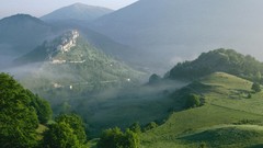 Landscapes nature Trees Mountains Green