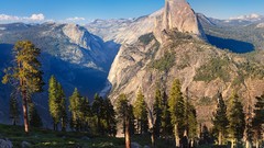 Landscapes nature Trees Mountains Green