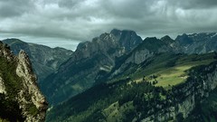 Landscapes nature Trees Mountains Green