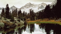 Landscapes nature Trees Mountains lakes