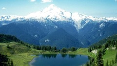 Landscapes nature Trees Mountains lakes