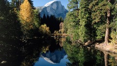 Landscapes nature Trees Mountains lakes reflections forests