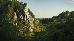 Landscapes nature Trees Mountains rocks