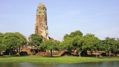 Landscapes nature Trees ruins religion