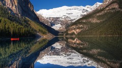 Landscapes nature Trees snow water Mountains lakes reflections 